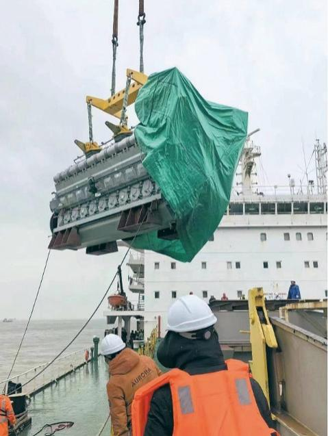 厄特贝雷扎电站项目首台发电机组运抵马萨瓦港